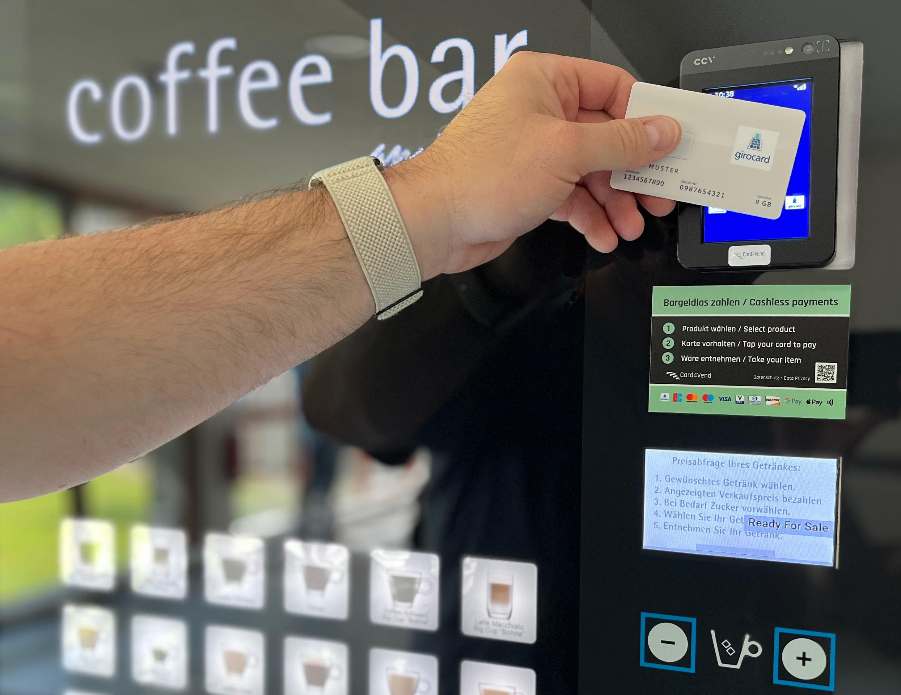 Bezahlen mit Girocard am Automaten